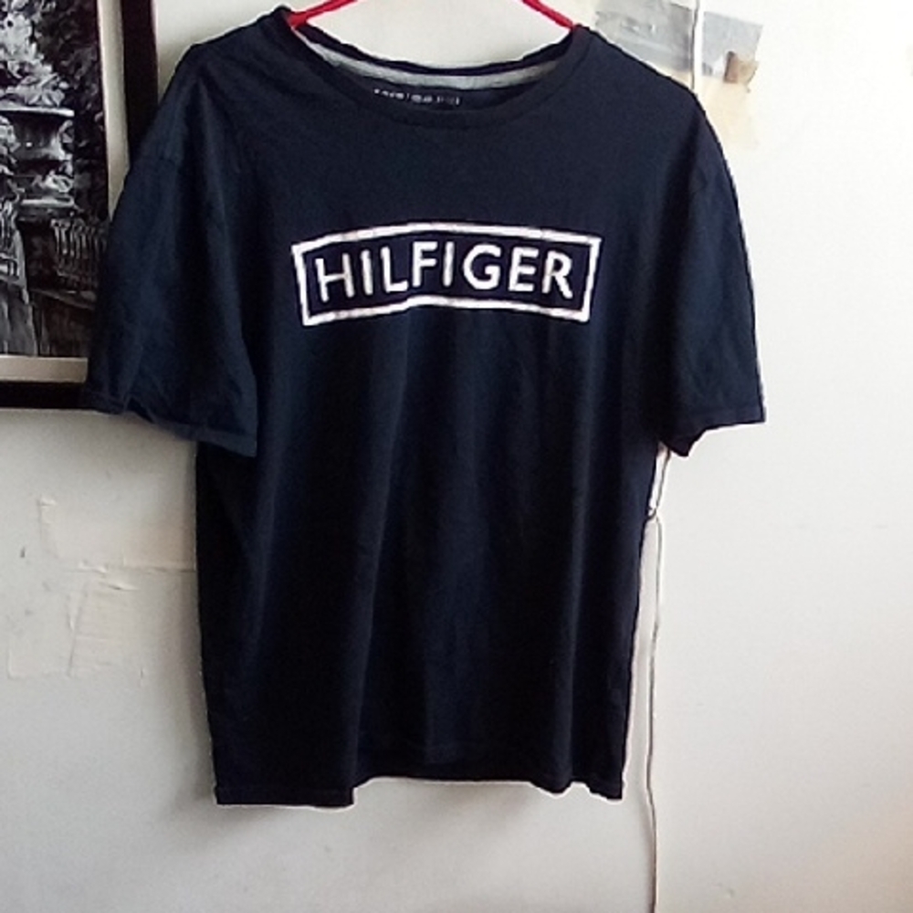 Tommy Hilfiger Blue Short Sleeve Tee Size Large